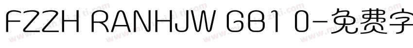 FZZH RANHJW GB1 0字体转换